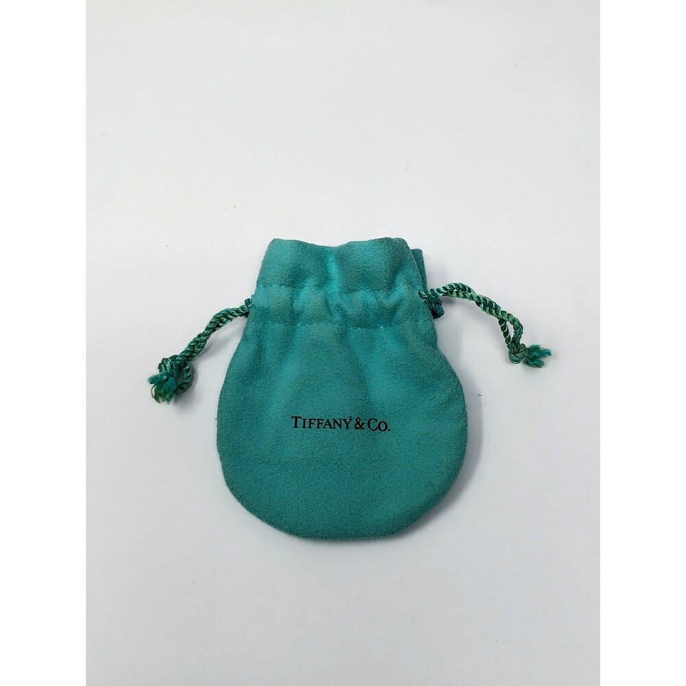 Tiffany & Co Small Blue Jewelry Pouch Duster Bag Empty Drawstring Packaging